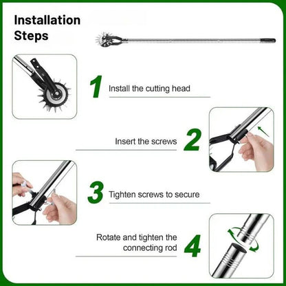 Lawn Edger | Adjustable Height Manual Tool with Ergonomic Grip | Effortless Edging for Neat Garden Borders
