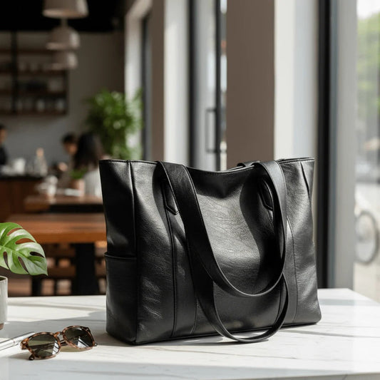 Classic Genuine Leather Tote Handbag - Ortekor