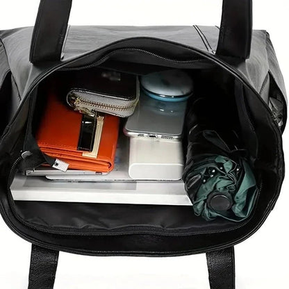 Classic Genuine Leather Tote Handbag