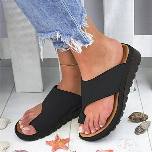 Supportive Arch Sandals for Men and Women with Toe Spacer - Ortekor