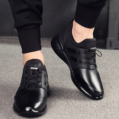 Comfortable Men's Leather Shoes with Arch Support