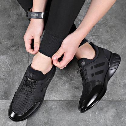 Comfortable Men's Leather Shoes with Arch Support