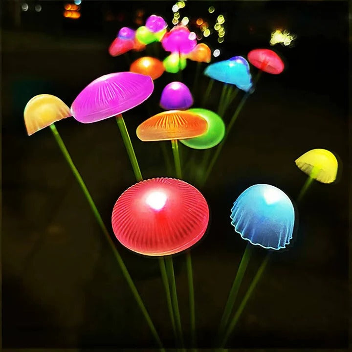 Colorful Outdoor String Jellyfish Lights with Flexible Stem
