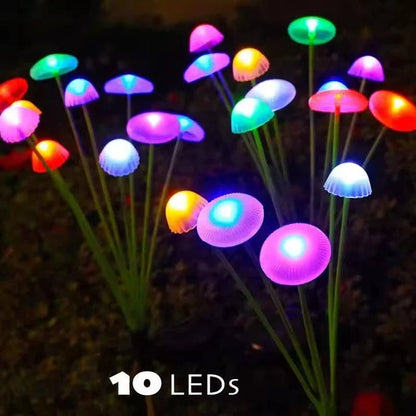 Colorful Outdoor String Jellyfish Lights with Flexible Stem