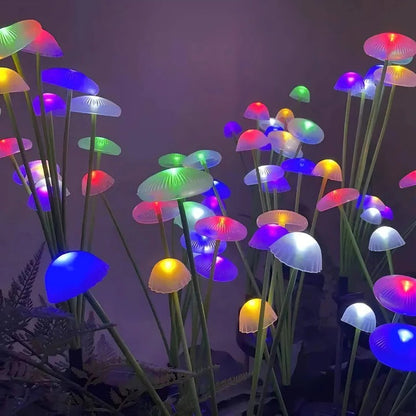 Colorful Outdoor String Jellyfish Lights with Flexible Stem