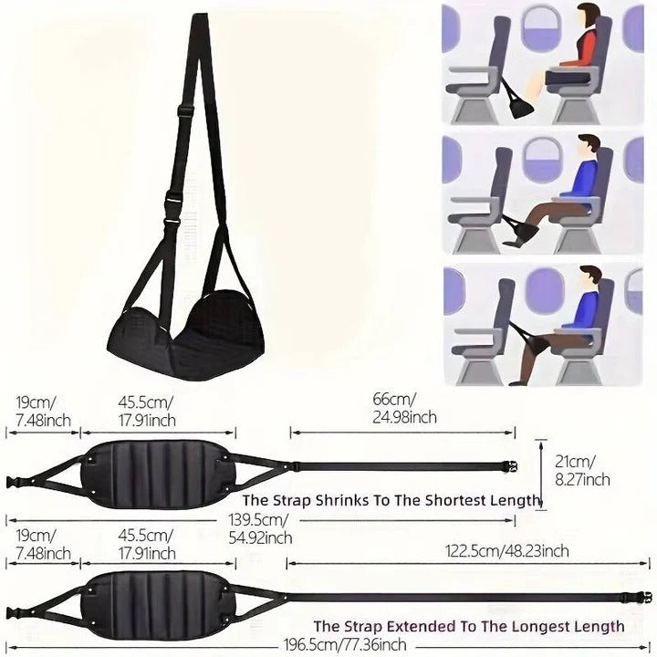 Comfortable Airplane Footrest Hammock Set for Travel