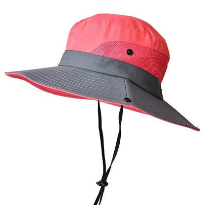 Portable Large Brim Summer Hat with Adjustable Strap
