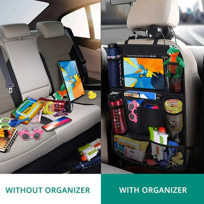 Car Back Seat Storage with Multiple Pockets
