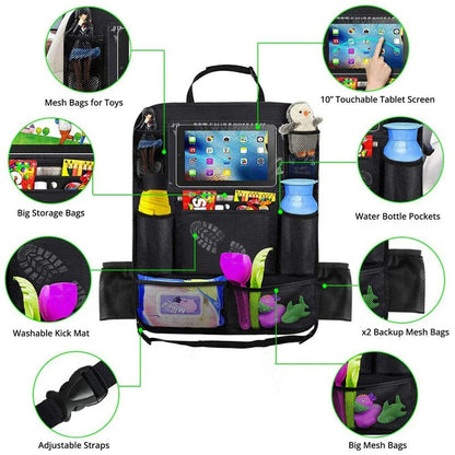 Car Back Seat Storage with Multiple Pockets