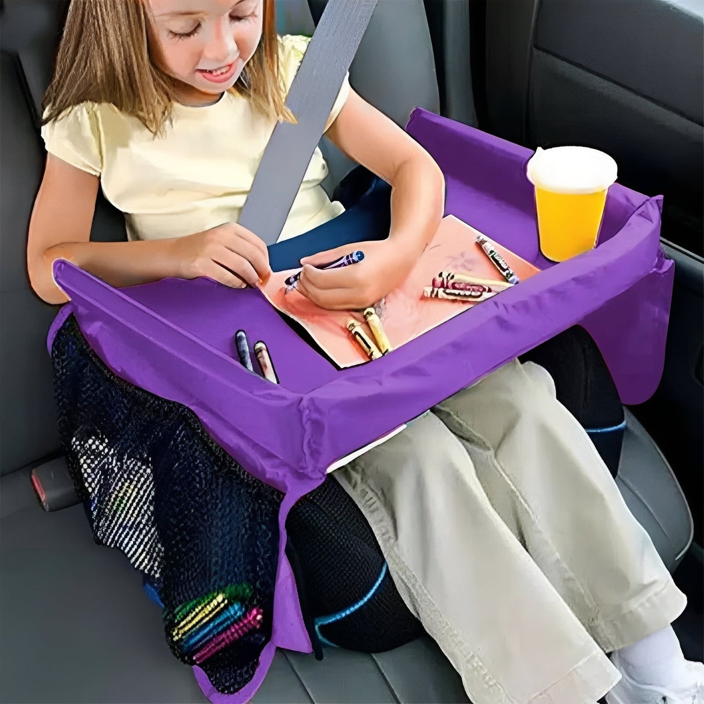 Compact Travel Car Tray for Kids and Infants