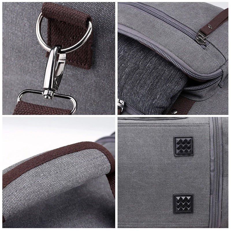 Spacious Cotton Travel Duffel Bag with Extra Room