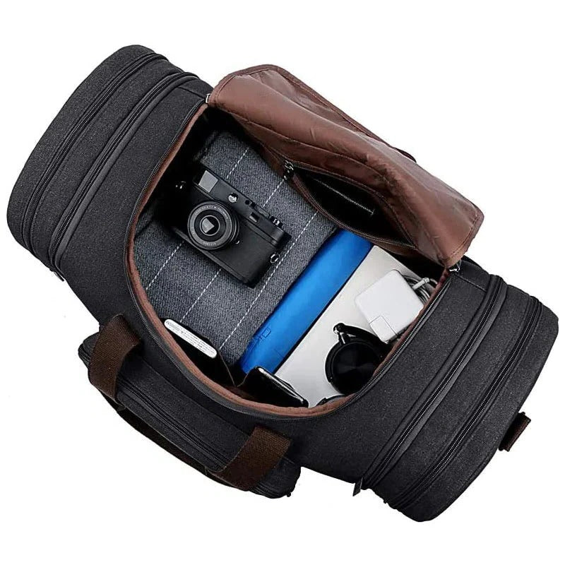 Spacious Cotton Travel Duffel Bag with Extra Room