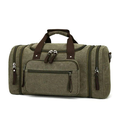 Spacious Cotton Travel Duffel Bag with Extra Room