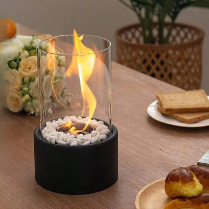 Compact Outdoor Fire Pit with Lid and Poker
