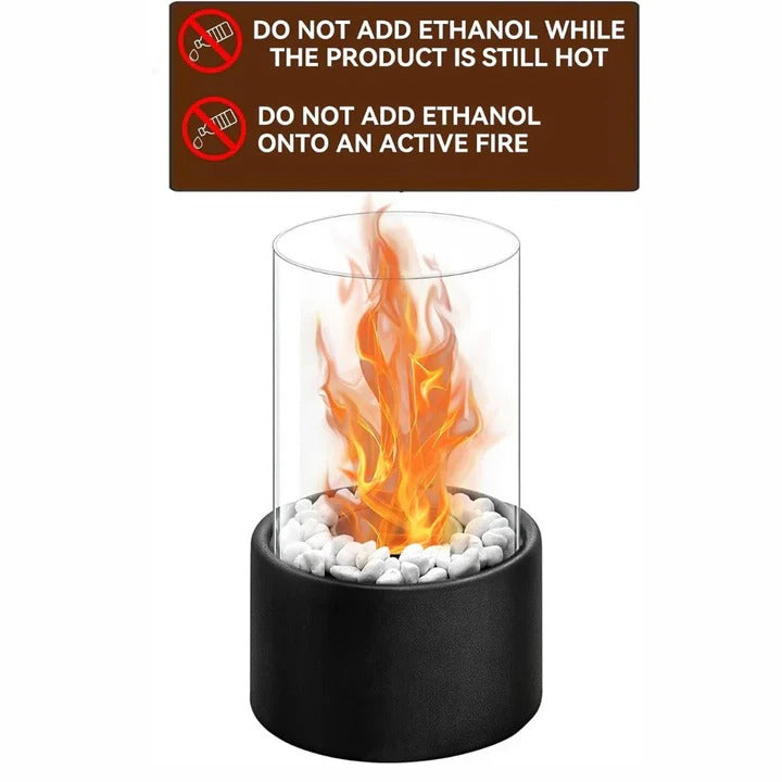 Compact Outdoor Fire Pit with Lid and Poker