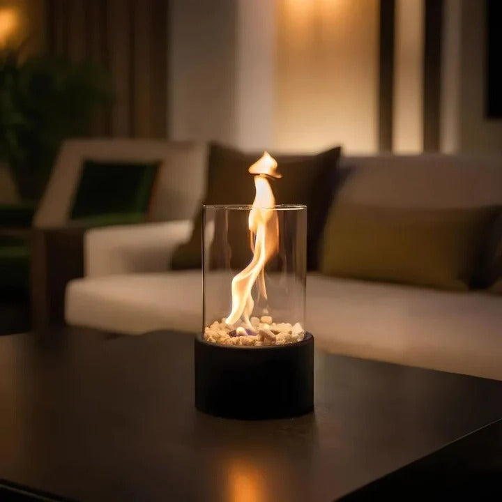 Compact Outdoor Fire Pit with Lid and Poker