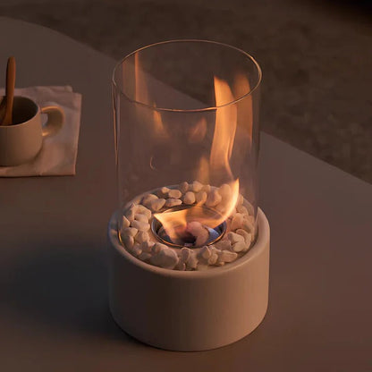 Compact Outdoor Fire Pit with Lid and Poker