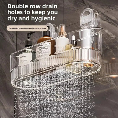 Strong Adhesive Shower Caddy with 11lb Weight Limit