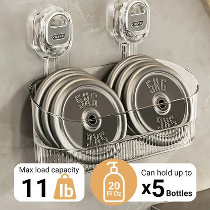 Strong Adhesive Shower Caddy with 11lb Weight Limit