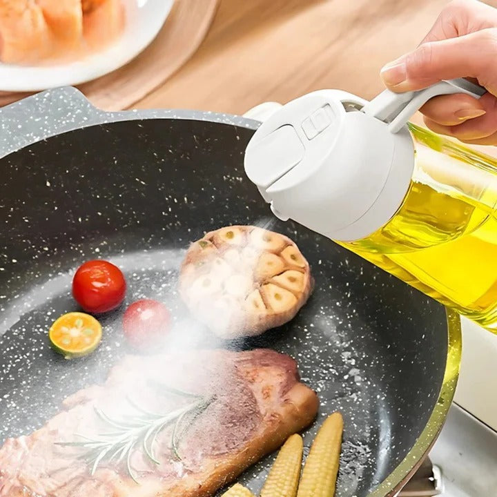 Versatile Oil Sprayer and Misting Bottle for Kitchen