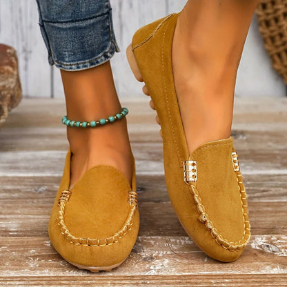 Comfortable Women's Faux Leather Slip On Loafers