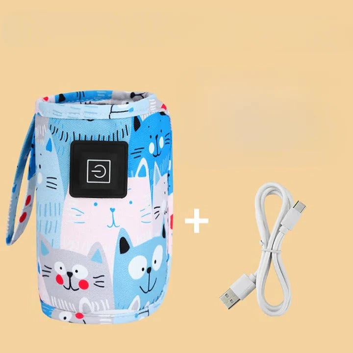 Compact Travel Baby Bottle Heater with 3 Temperature Controls