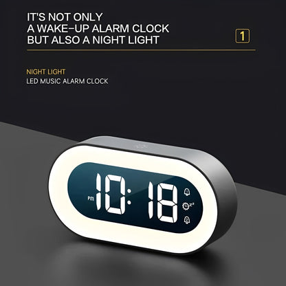 Wake Up Light Alarm Clock with Adjustable Brightness and USB Charger