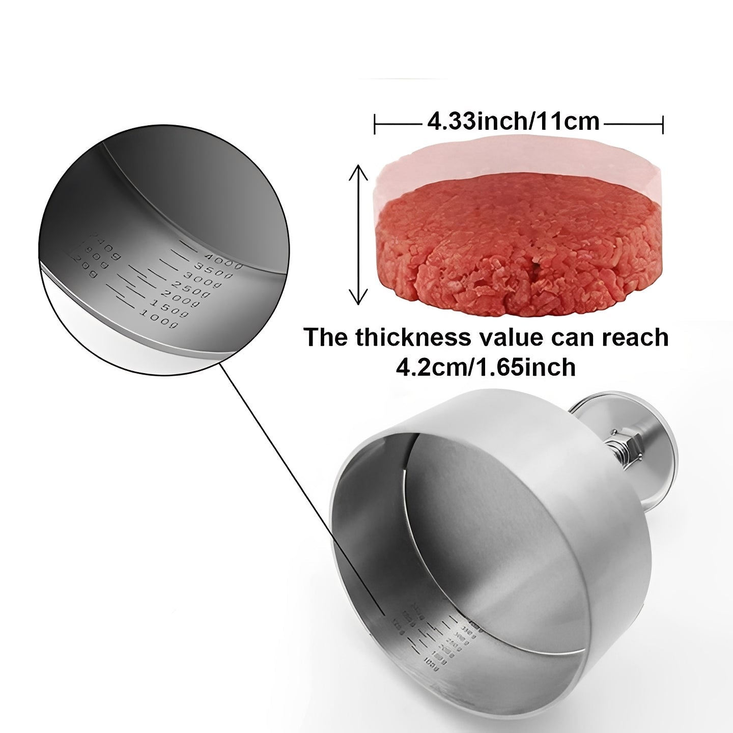 Premium Metal Patty Maker for Grill and Barbecue