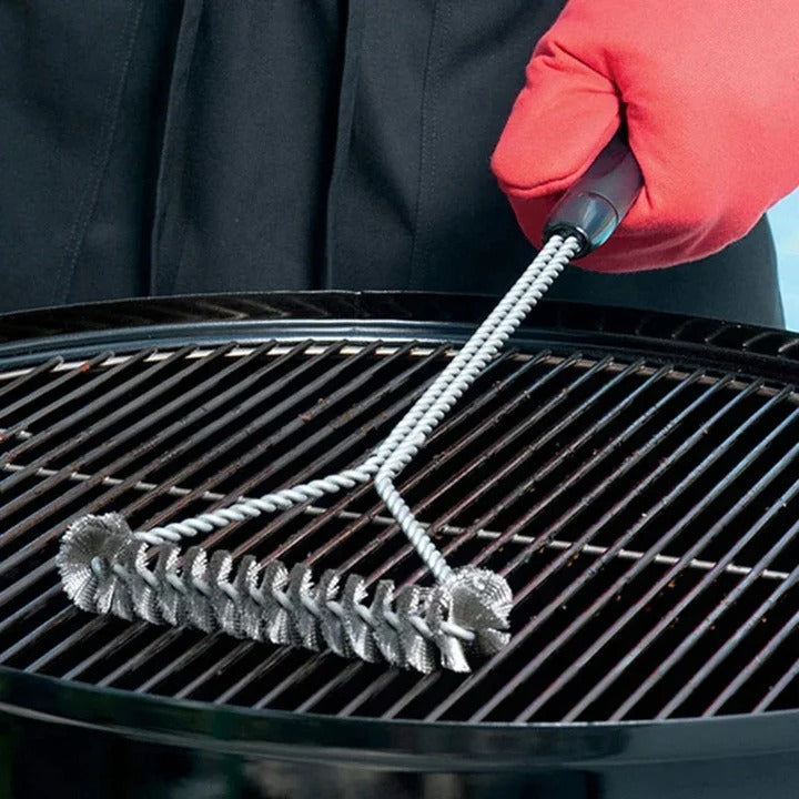 Durable Metal Grill Cleaner Brush for BBQs - Ortekor