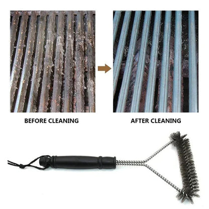 Durable Metal Grill Cleaner Brush for BBQs