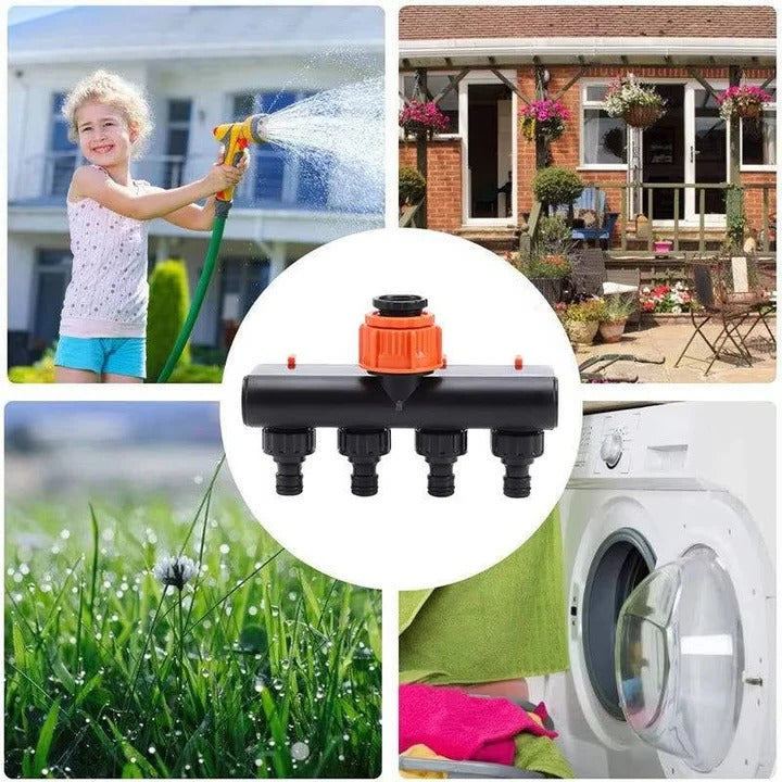 Multi Port Brass Hose Connector for Outdoor Watering