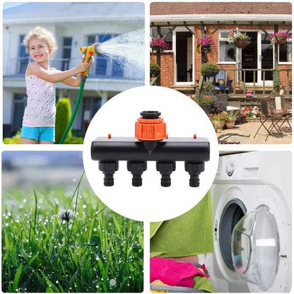 Multi Port Brass Hose Connector for Outdoor Watering
