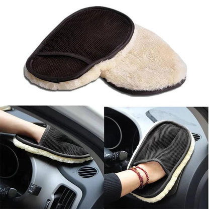 Premium Microfiber Auto Cleaning Towel with Stretchy Wrist Strap