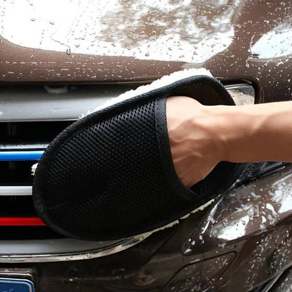 Premium Microfiber Auto Cleaning Towel with Stretchy Wrist Strap