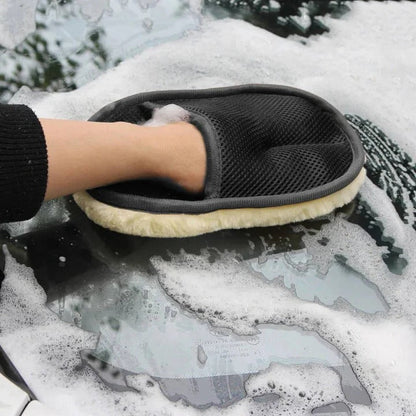 Premium Microfiber Auto Cleaning Towel with Stretchy Wrist Strap