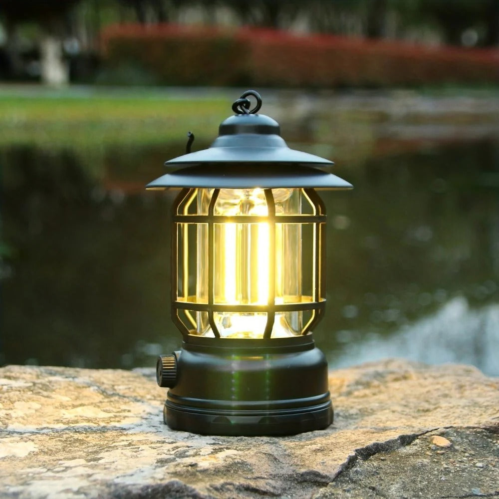 Compact Rechargeable Camping Lantern with Adjustable Brightness