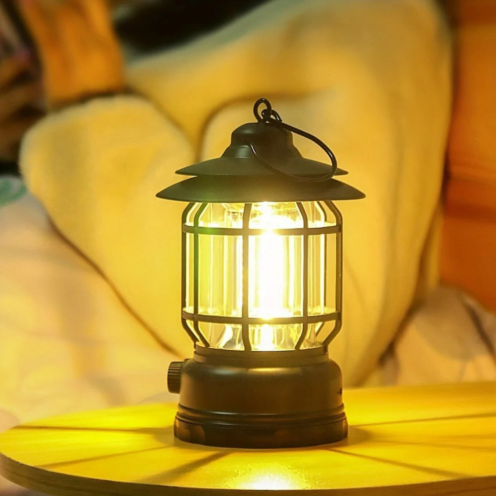 Compact Rechargeable Camping Lantern with Adjustable Brightness