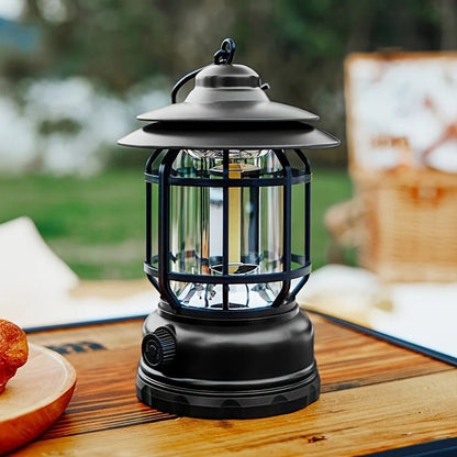 Compact Rechargeable Camping Lantern with Adjustable Brightness