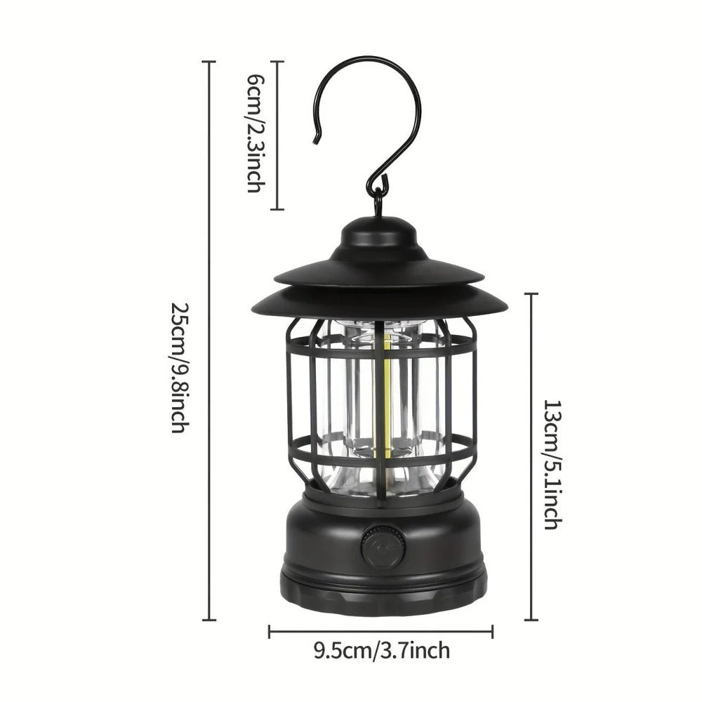 Compact Rechargeable Camping Lantern with Adjustable Brightness