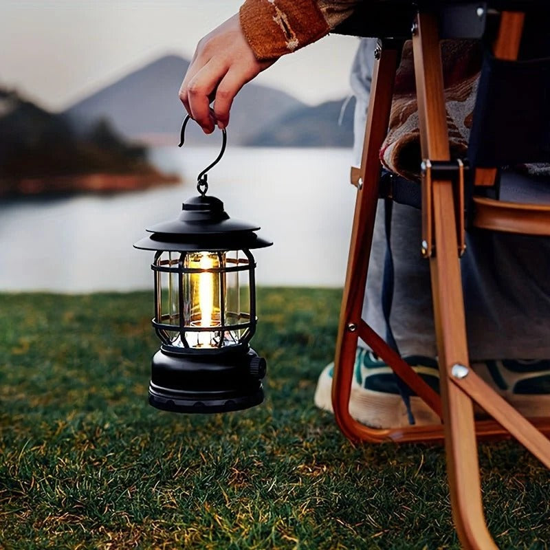 Compact Rechargeable Camping Lantern with Adjustable Brightness