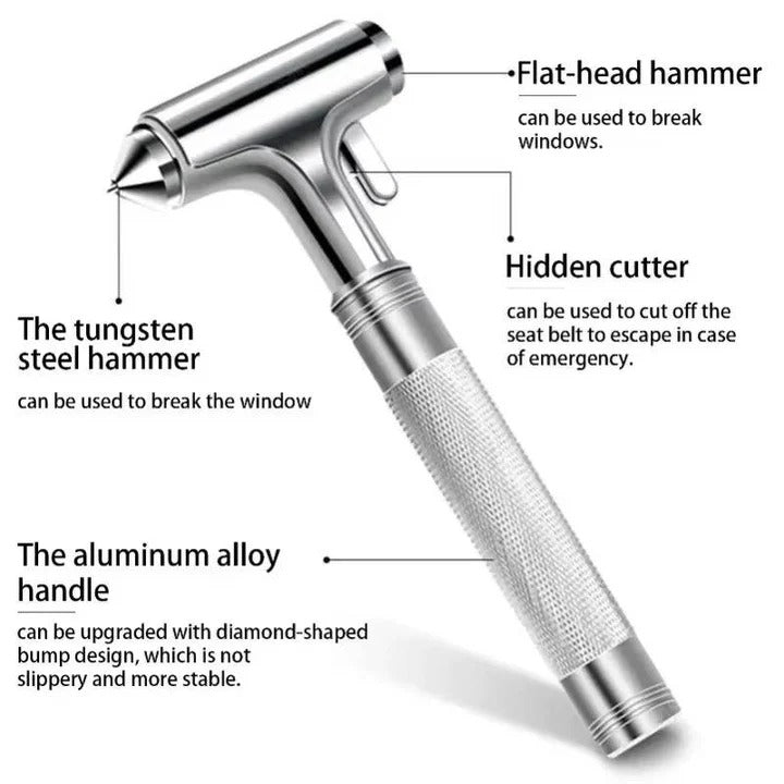 Compact Auto Rescue Tool Kit with Cutter, 3 Pack