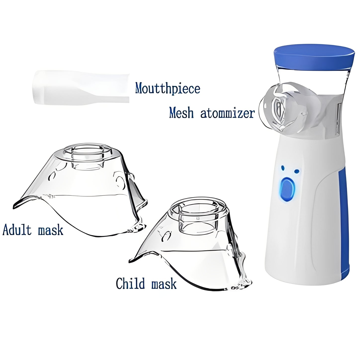 Portable Mini USB Inhaler Kit with Masks