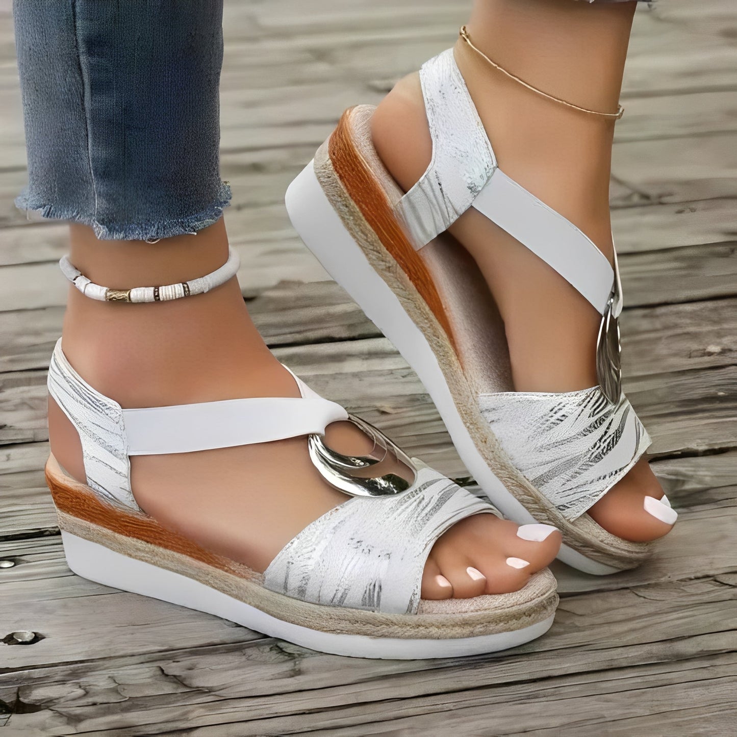 Comfortable Women's Wedge Sandals with Arch Support
