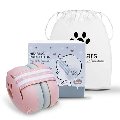 Baby Hearing Protection Soft Earmuffs with Adjustable Strap