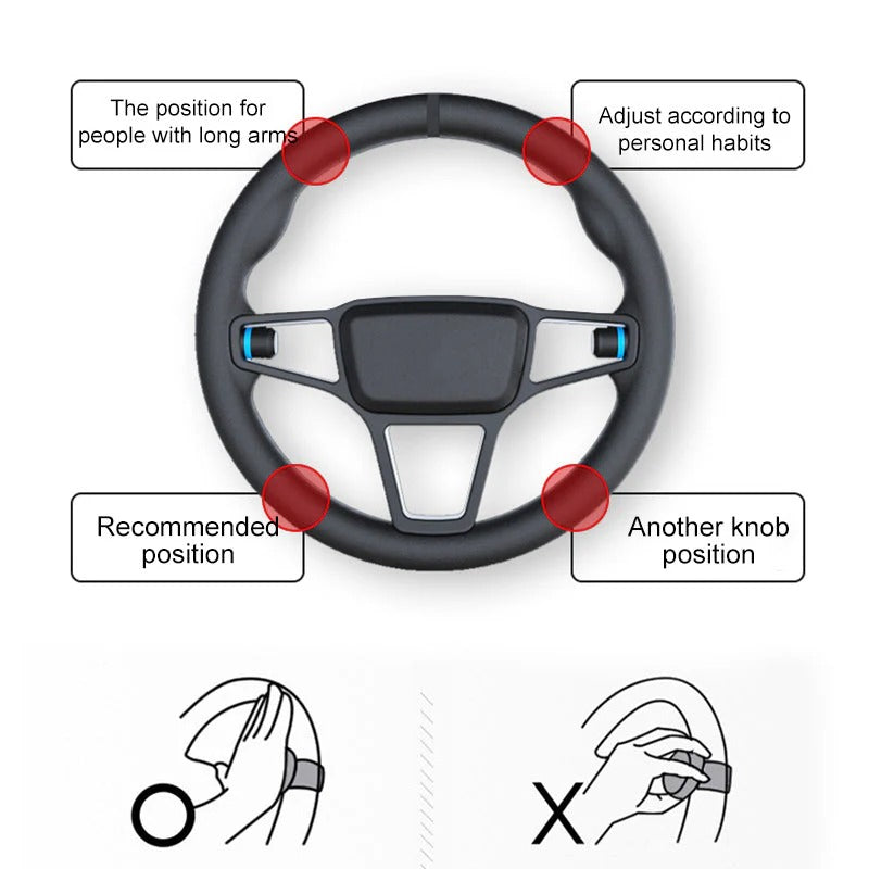 Easy Grip 360 Spin Steering Wheel Knob with Bearing