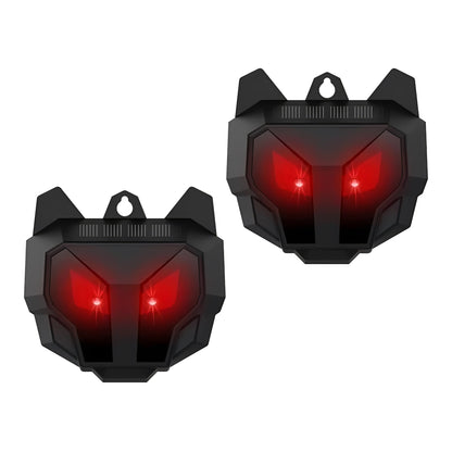 Outdoor Pest Repellent Ultrasonic Solar Device, 2 Pack