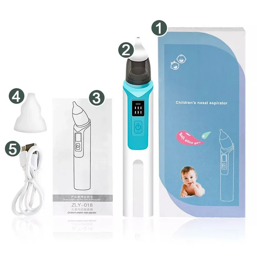 Portable Baby Nose Suction Device with Soft Tips