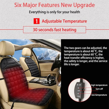 Heated Car Seat Cushion with Thermostatic Control