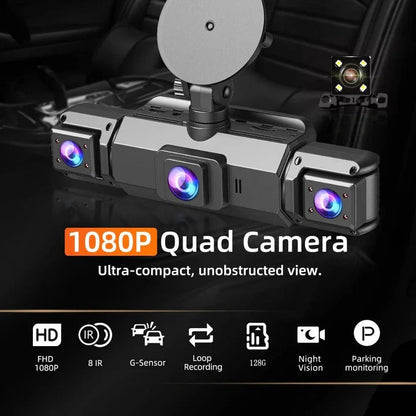HD Dual Camera Car Dash Cam with Night Vision Wi-Fi