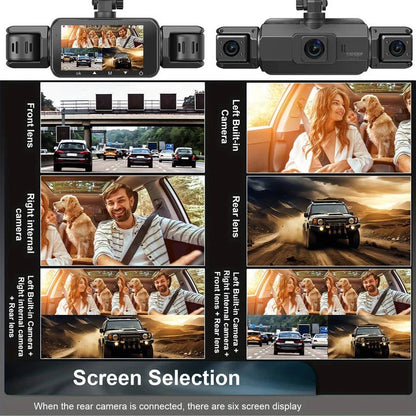 HD Dual Camera Car Dash Cam with Night Vision Wi-Fi